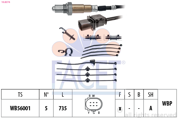 Sonda lambda FACET 10.8374