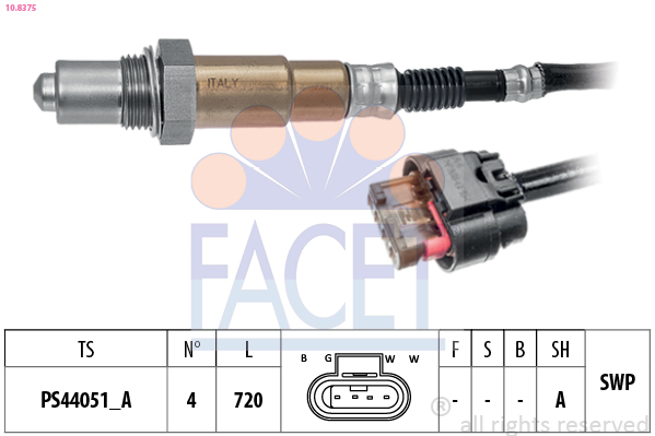Sonda lambda FACET 10.8375