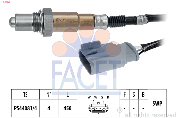Sonda lambda FACET 10.8380