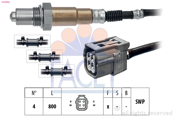 Sonda lambda FACET 10.8382