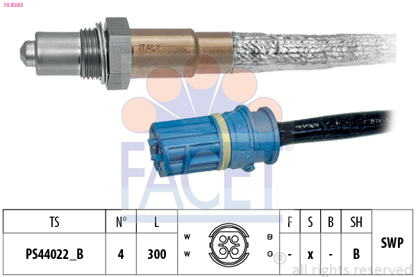 Sonda lambda FACET 10.8383