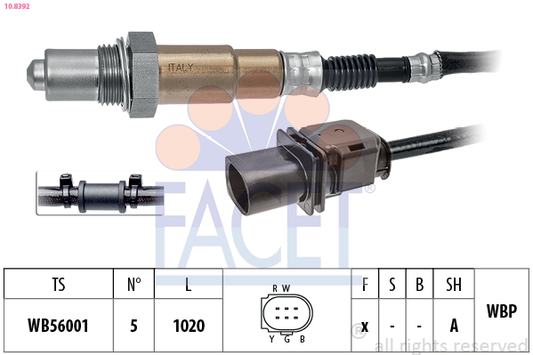 Sonda lambda FACET 10.8392