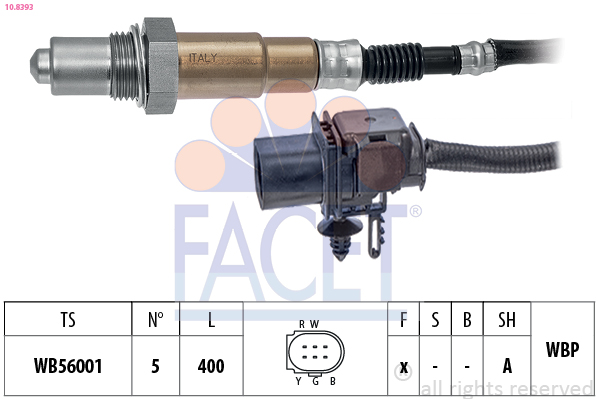 Sonda lambda FACET 10.8393