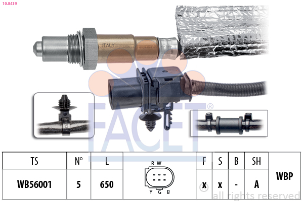 Sonda lambda FACET 10.8419