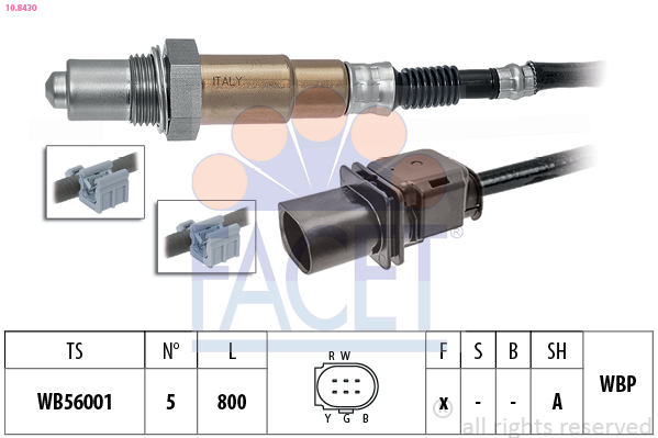 Sonda lambda FACET 10.8430