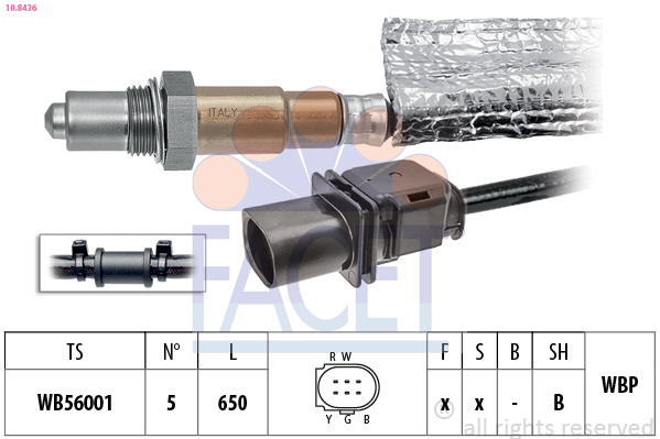 Sonda lambda FACET 10.8436