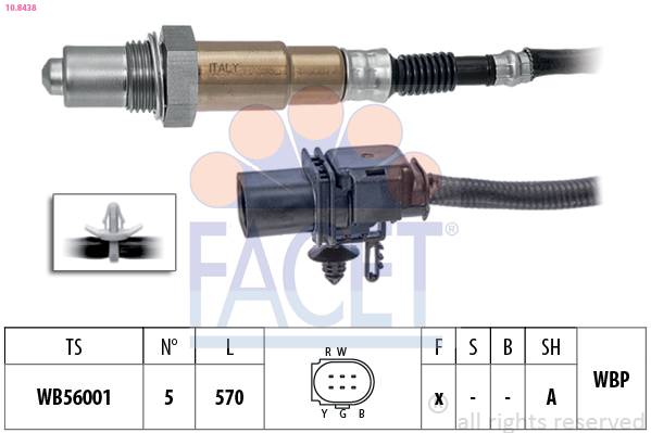 Sonda lambda FACET 10.8438