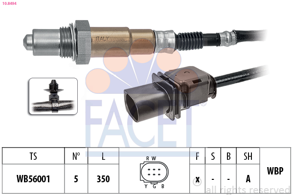 Sonda lambda FACET 10.8494