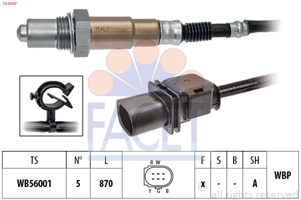 Sonda lambda FACET 10.8497