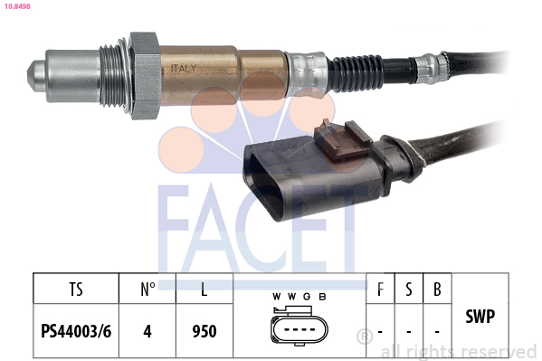 Sonda lambda FACET 10.8498