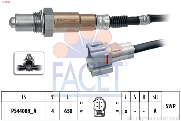 Sonda lambda FACET 10.8505