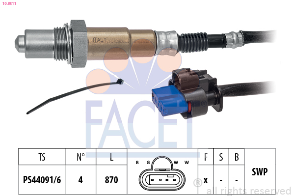 Sonda lambda FACET 10.8511