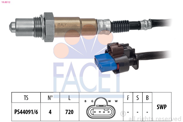 Sonda lambda FACET 10.8512