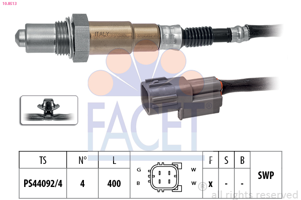Sonda lambda FACET 10.8513