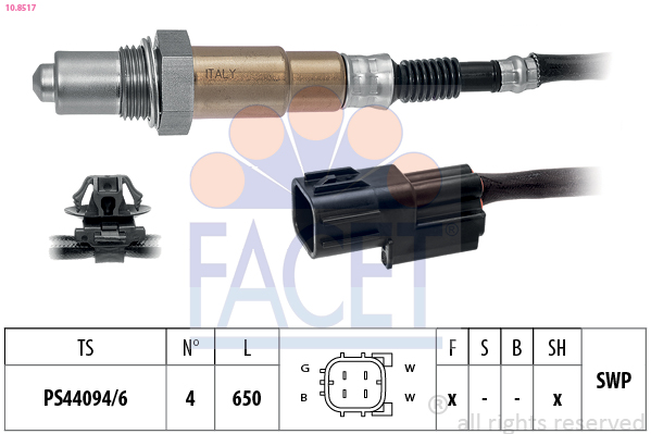Sonda lambda FACET 10.8517