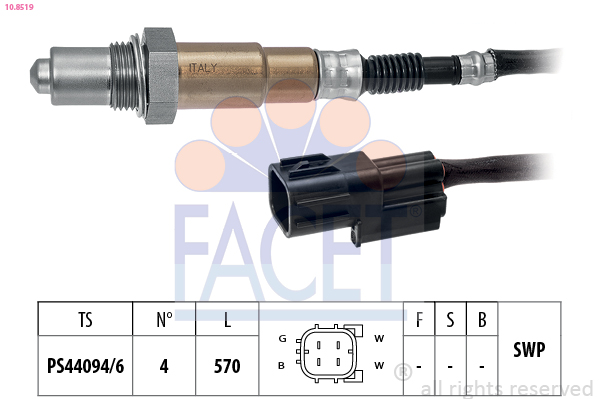 Sonda lambda FACET 10.8519