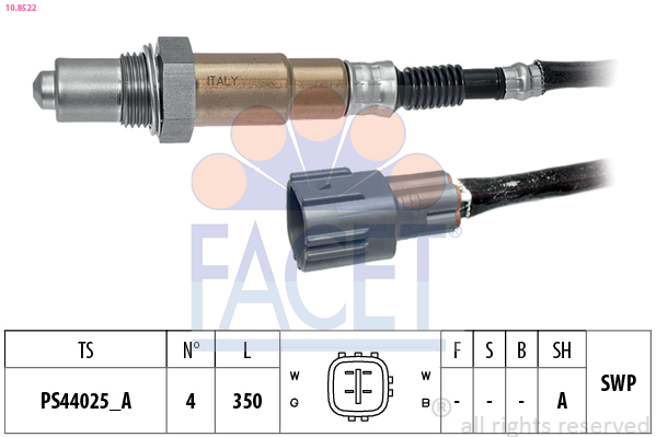 Sonda lambda FACET 10.8522