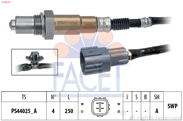 Sonda lambda FACET 10.8524