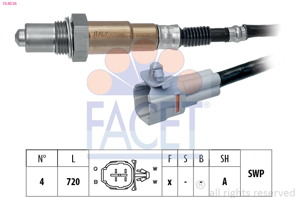 Sonda lambda FACET 10.8526