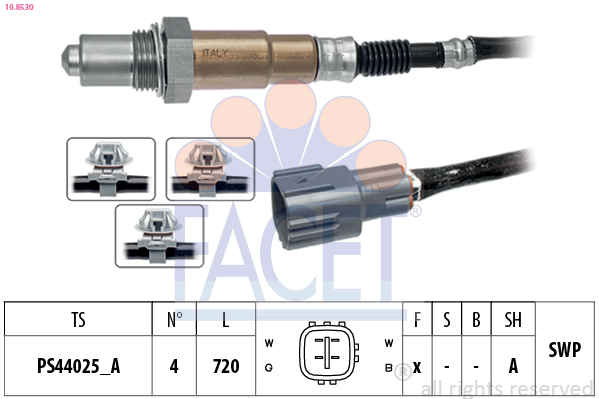 Sonda lambda FACET 10.8530