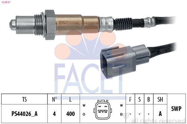 Sonda lambda FACET 10.8537