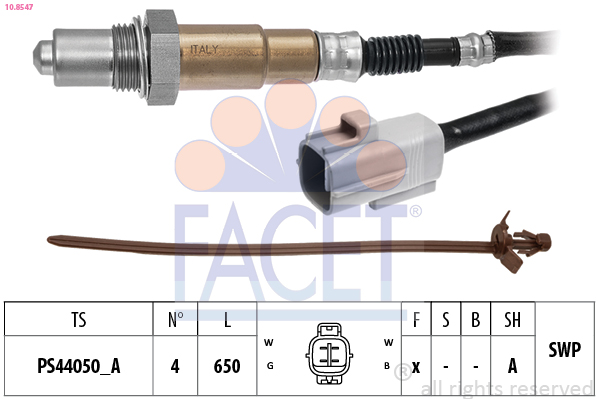 Sonda lambda FACET 10.8547