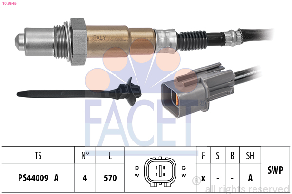 Sonda lambda FACET 10.8548