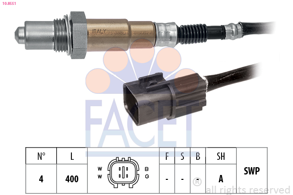 Sonda lambda FACET 10.8551