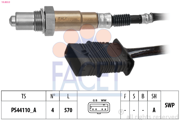 Sonda lambda FACET 10.8553