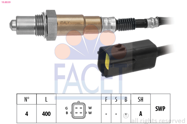 Sonda lambda FACET 10.8559