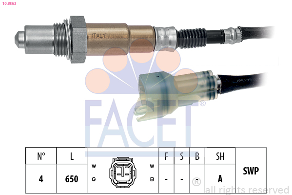 Sonda lambda FACET 10.8563