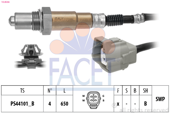 Sonda lambda FACET 10.8566