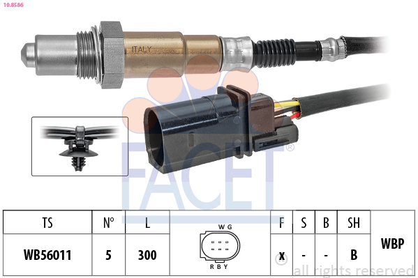 Sonda lambda FACET 10.8586