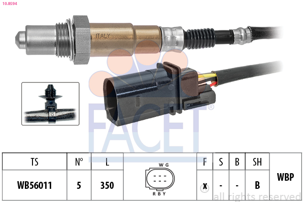 Sonda lambda FACET 10.8594