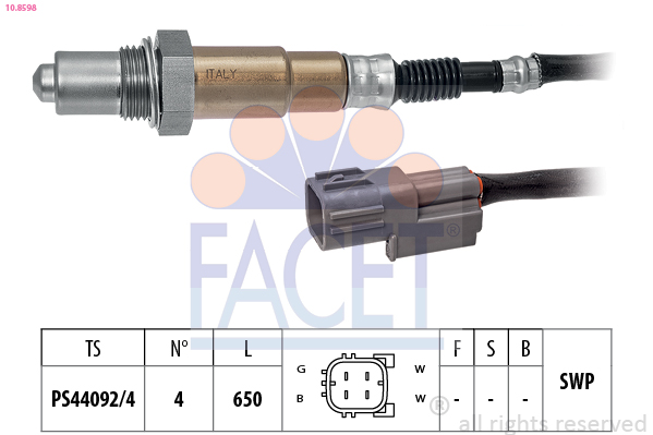 Sonda lambda FACET 10.8598