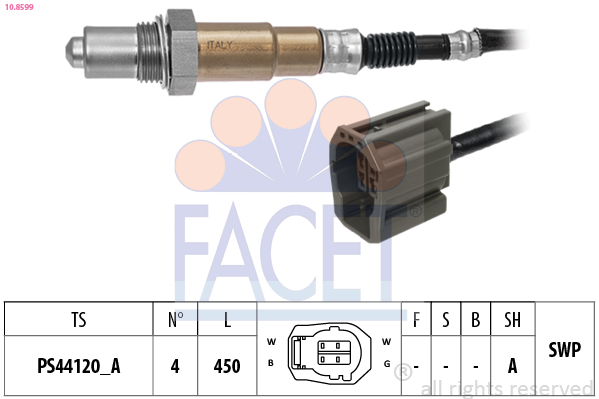 Sonda lambda FACET 10.8599