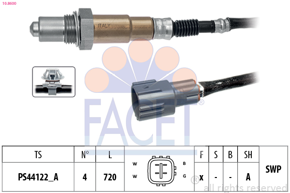 Sonda lambda FACET 10.8600