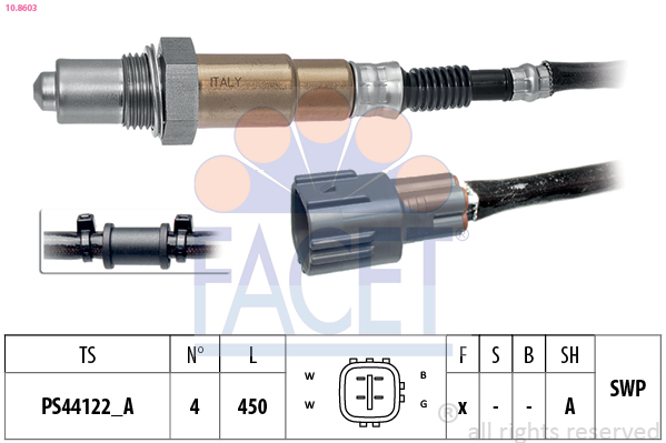 Sonda lambda FACET 10.8603