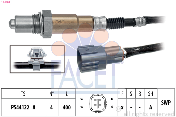 Sonda lambda FACET 10.8604