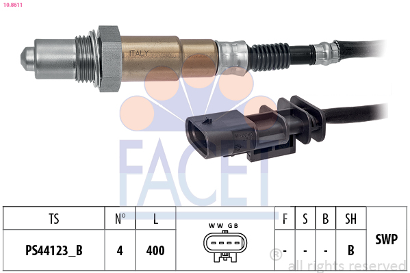 Sonda lambda FACET 10.8611