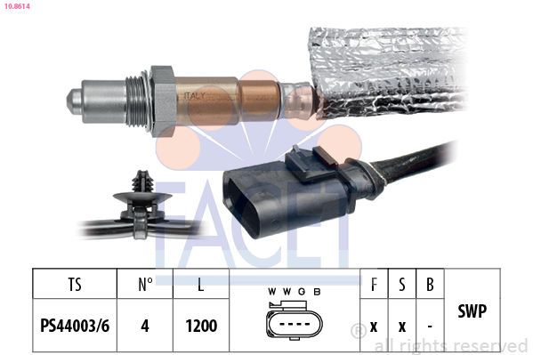 Sonda lambda FACET 10.8614