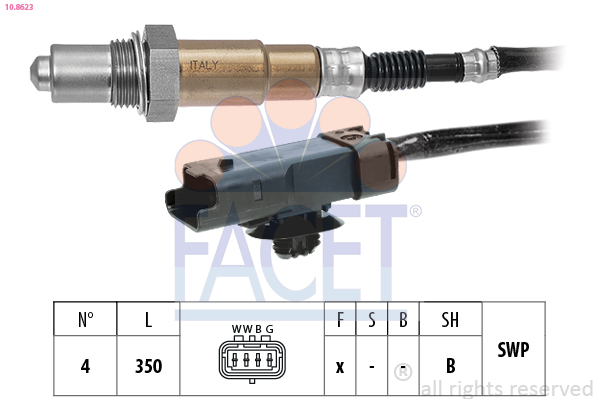 Sonda lambda FACET 10.8623