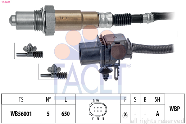 Sonda lambda FACET 10.8625