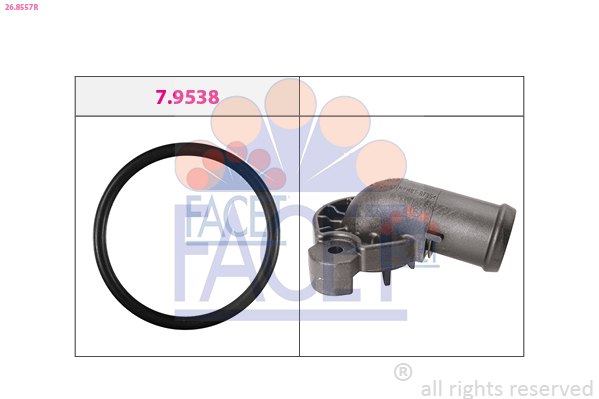 Flangia d. refrigerante FACET 26.8557R