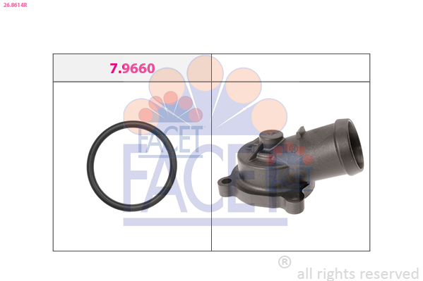 Flangia d. refrigerante FACET 26.8614R