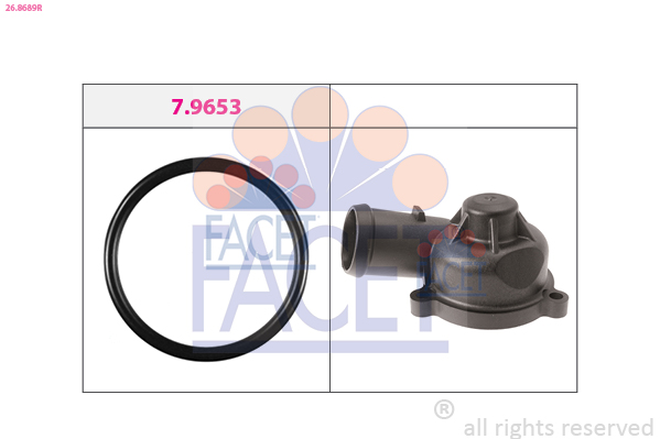 Flangia d. refrigerante FACET 26.8689R