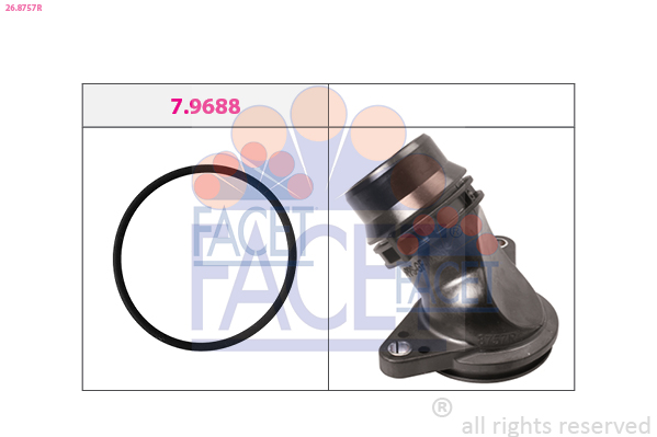 Flangia d. refrigerante FACET 26.8757R