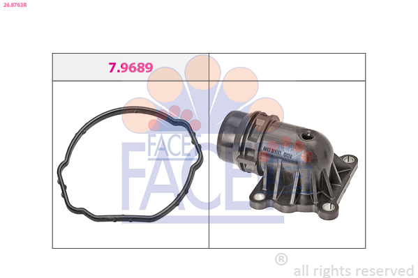 Flangia d. refrigerante FACET 26.8763R
