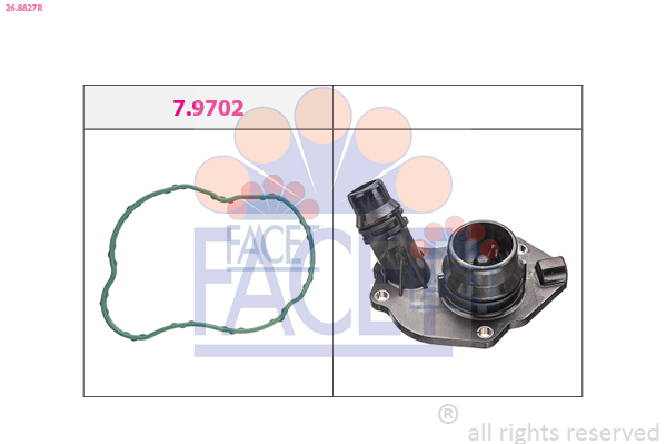 Flangia d. refrigerante FACET 26.8827R