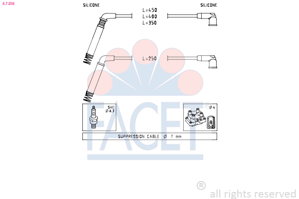 Kit cavi accensione FACET 4.7208
